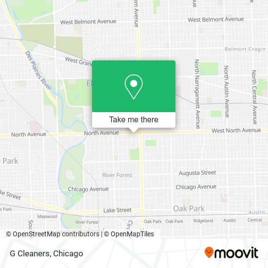 G Cleaners map