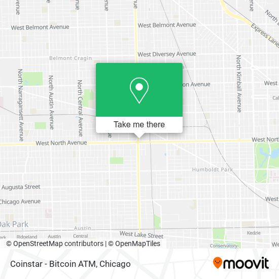 Mapa de Coinstar - Bitcoin ATM