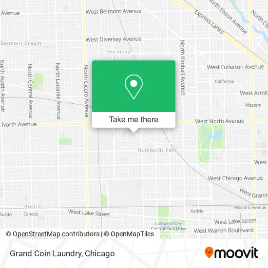 Grand Coin Laundry map