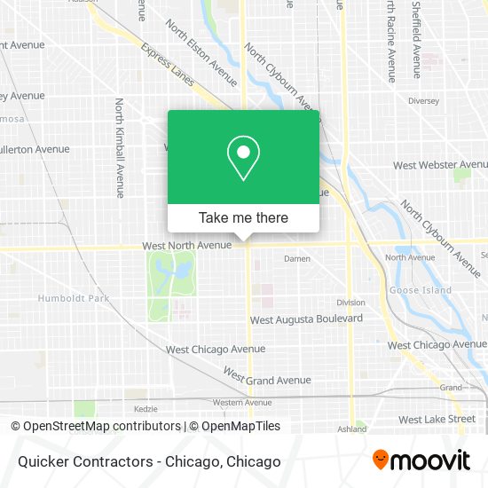 Quicker Contractors - Chicago map