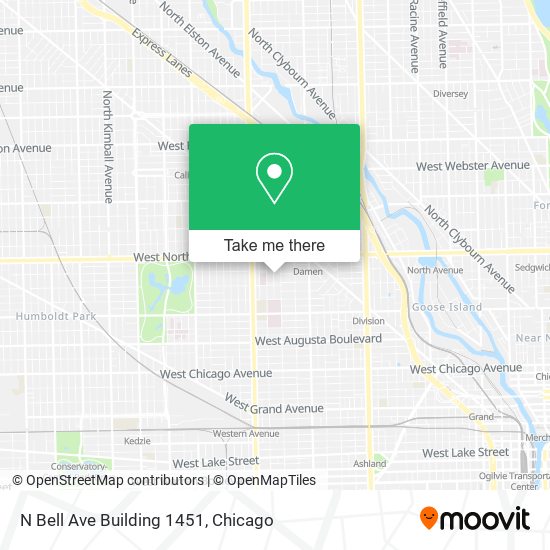 N Bell Ave Building 1451 map