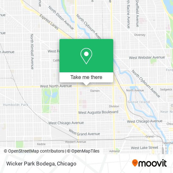 Mapa de Wicker Park Bodega