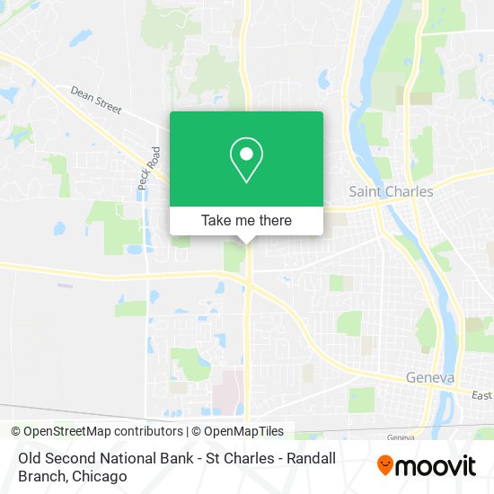 Old Second National Bank - St Charles - Randall Branch map