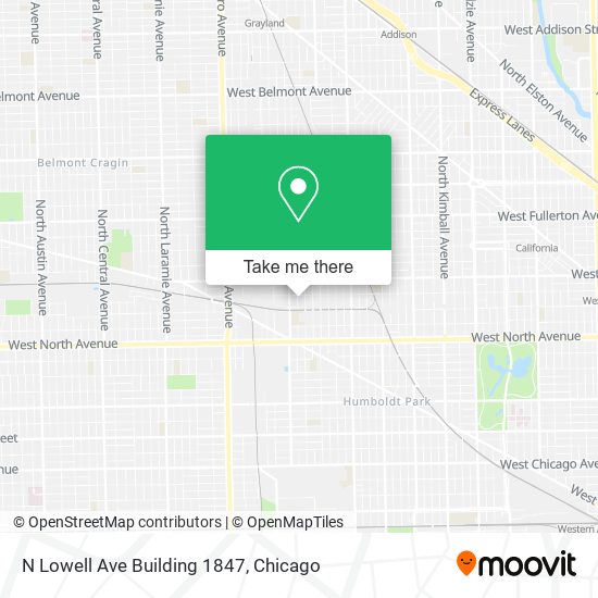 N Lowell Ave Building 1847 map