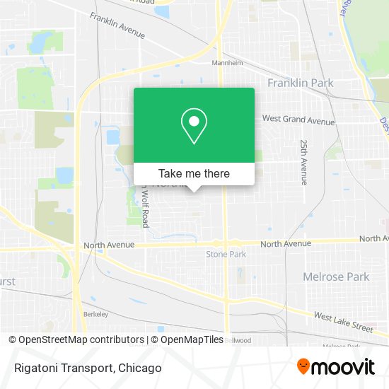 Mapa de Rigatoni Transport