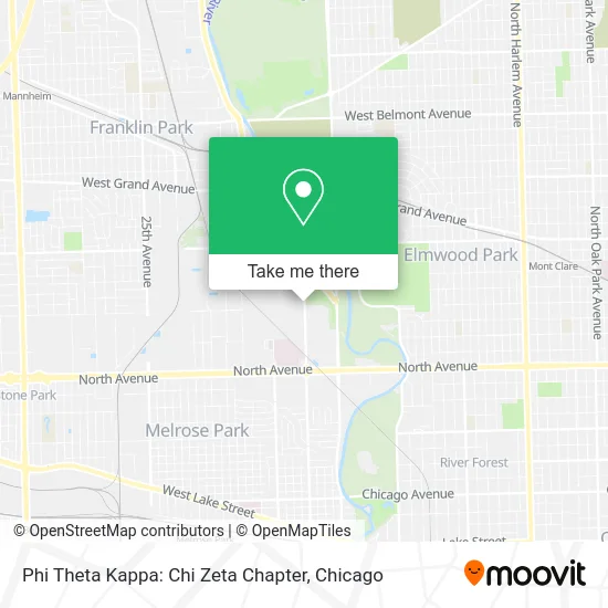 Phi Theta Kappa: Chi Zeta Chapter map