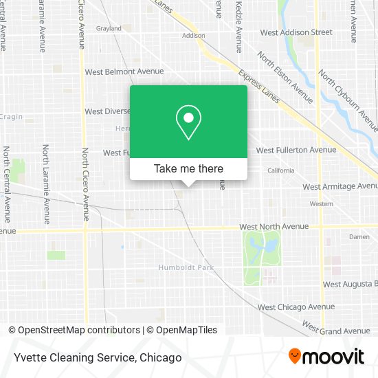 Mapa de Yvette Cleaning Service