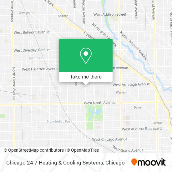 Mapa de Chicago 24 7 Heating & Cooling Systems