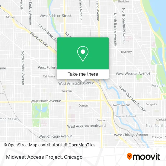 Midwest Access Project map