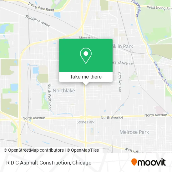 R D C Asphalt Construction map