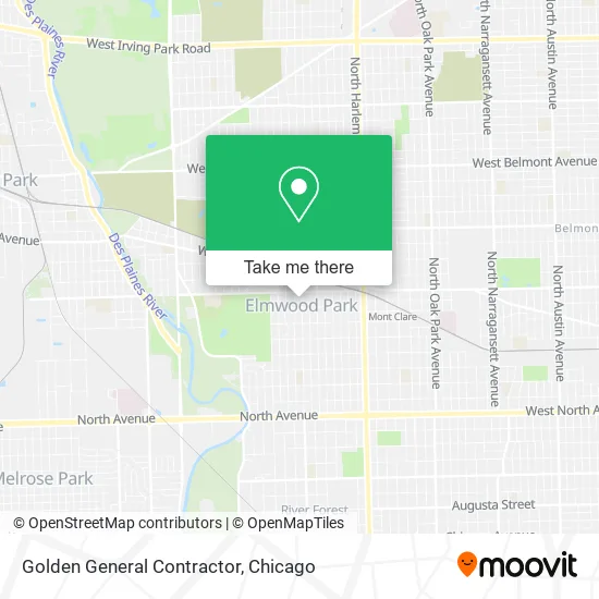 Golden General Contractor map