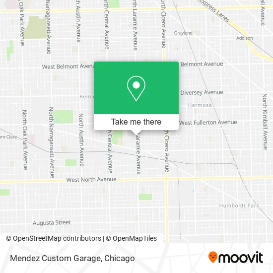 Mendez Custom Garage map