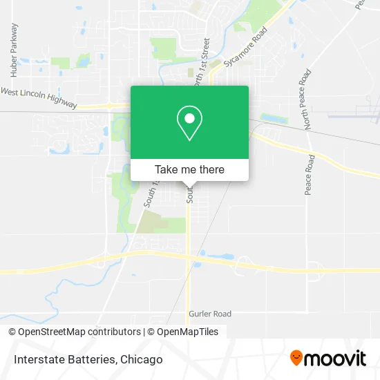 Interstate Batteries map