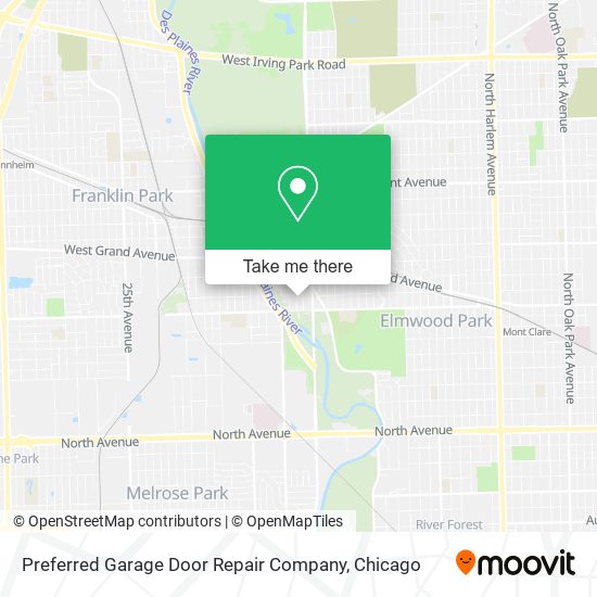 Mapa de Preferred Garage Door Repair Company