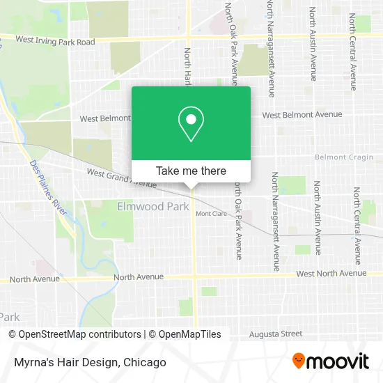 Myrna's Hair Design map