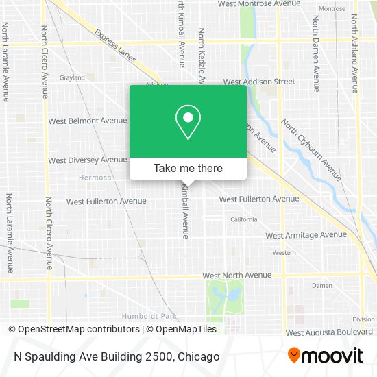 Mapa de N Spaulding Ave Building 2500