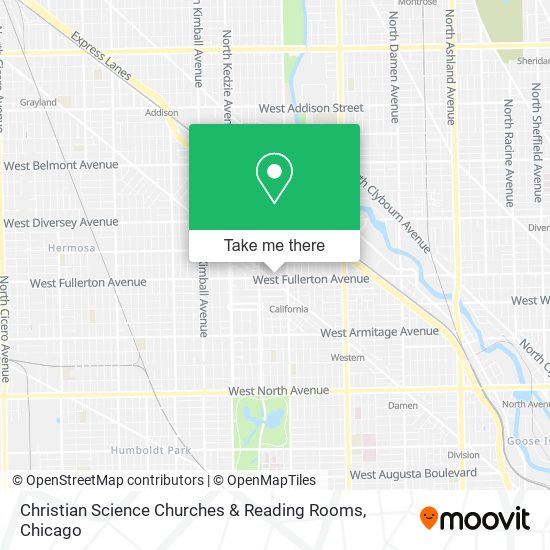 Mapa de Christian Science Churches & Reading Rooms