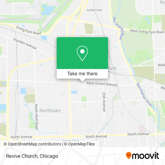 Revive Church map