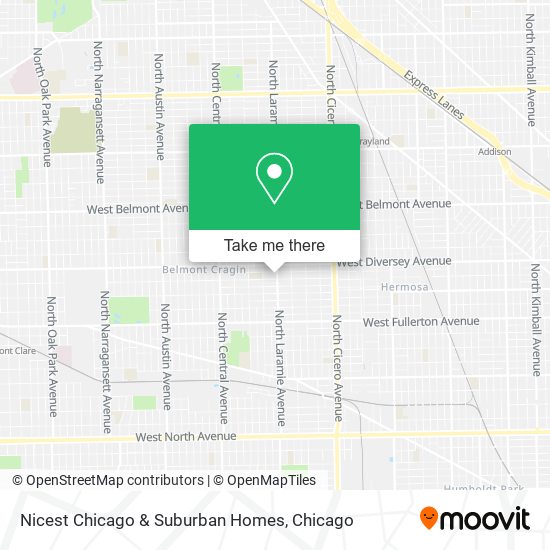Mapa de Nicest Chicago & Suburban Homes