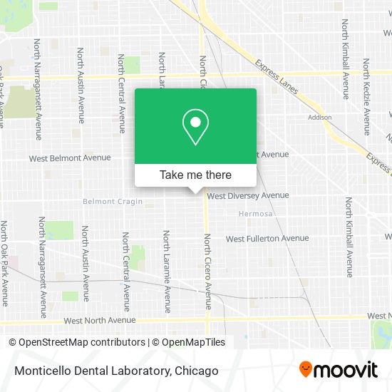 Monticello Dental Laboratory map
