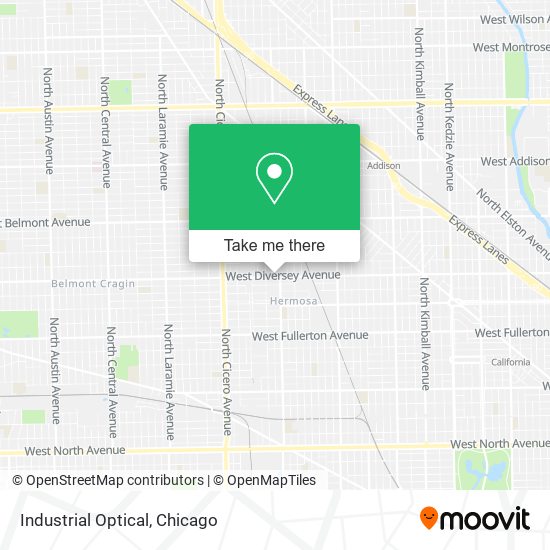 Mapa de Industrial Optical