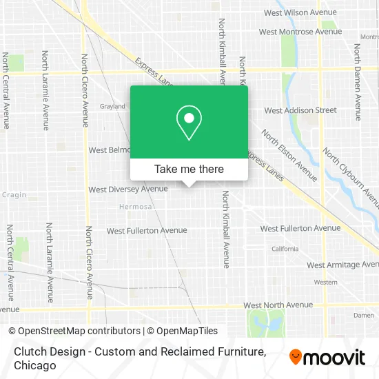 Clutch Design - Custom and Reclaimed Furniture map