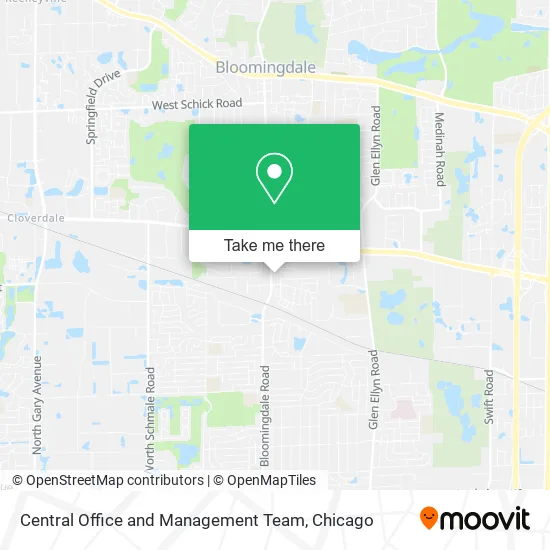 Central Office and Management Team map