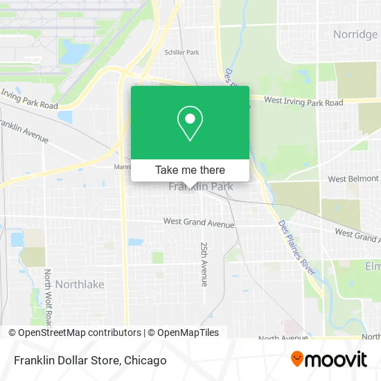 Mapa de Franklin Dollar Store