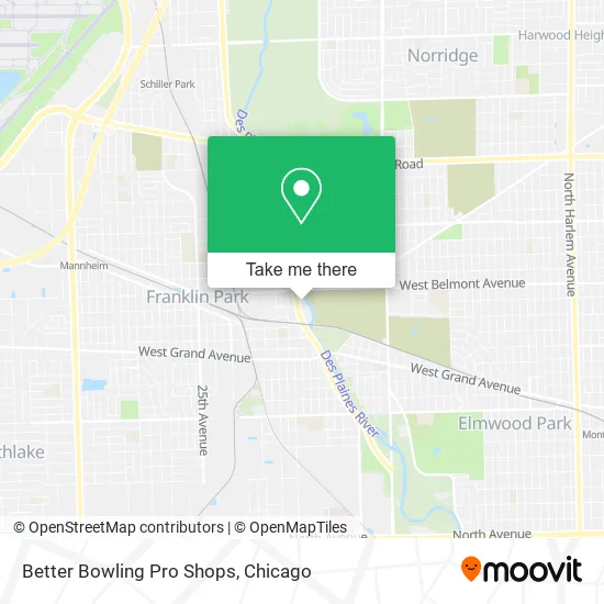 Better Bowling Pro Shops map