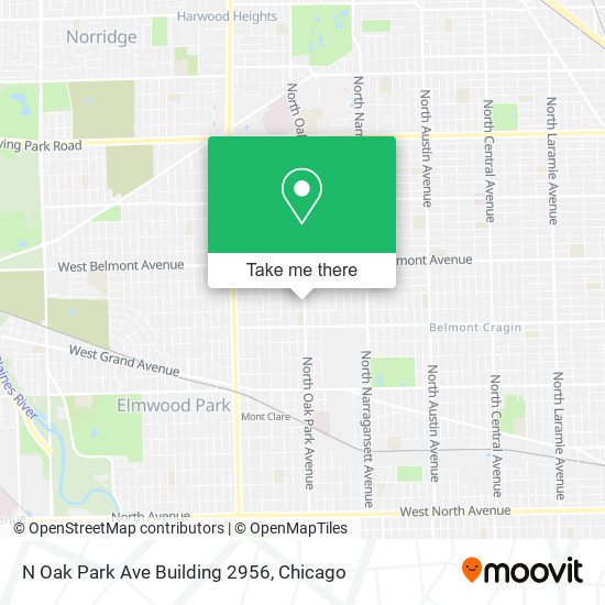 Mapa de N Oak Park Ave Building 2956