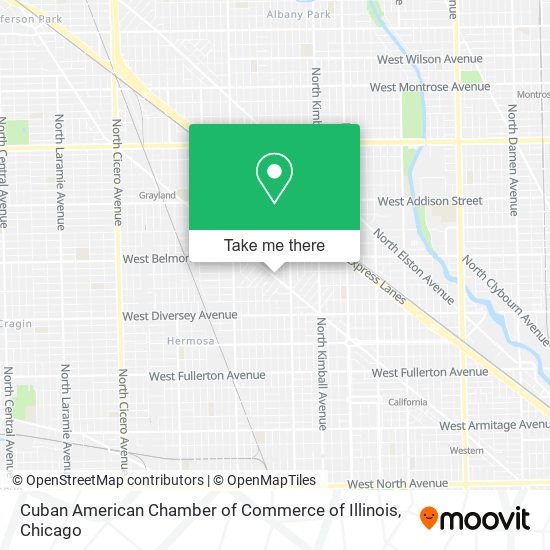 Mapa de Cuban American Chamber of Commerce of Illinois