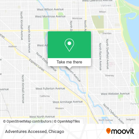 Adventures Accessed map