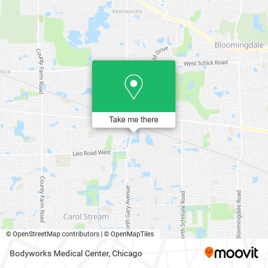 Mapa de Bodyworks Medical Center