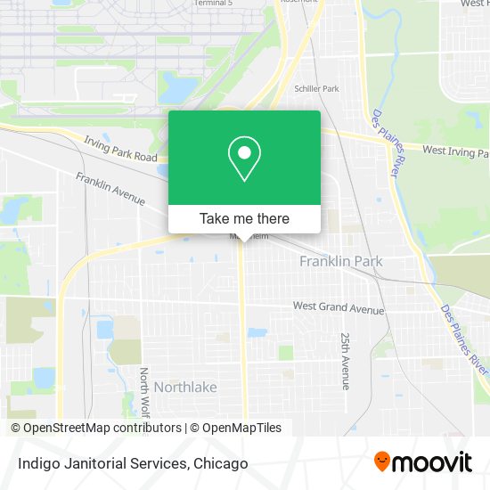 Indigo Janitorial Services map