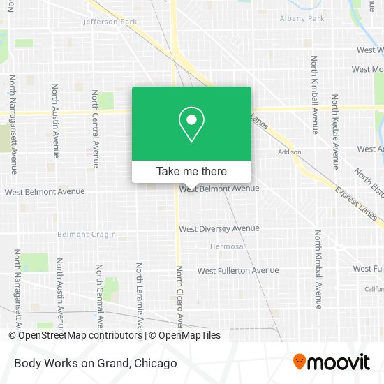 Mapa de Body Works on Grand