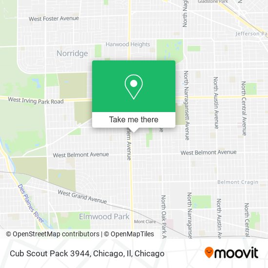 Mapa de Cub Scout Pack 3944, Chicago, Il
