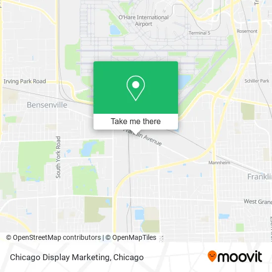Chicago Display Marketing map