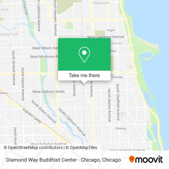 Diamond Way Buddhist Center - Chicago map