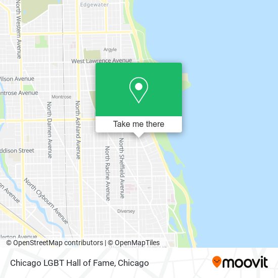 Chicago LGBT Hall of Fame map