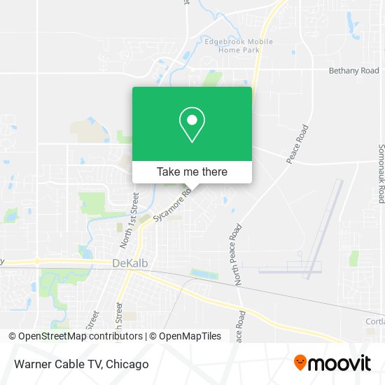 Warner Cable TV map