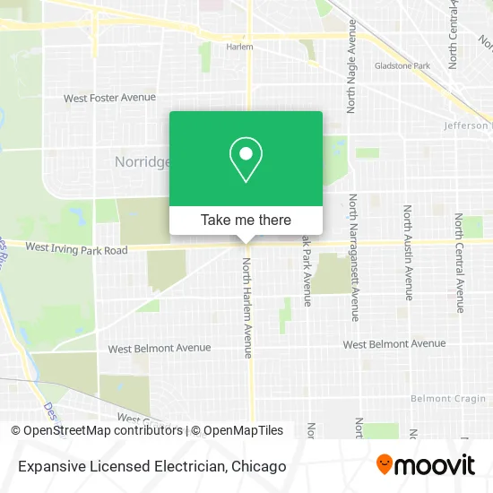 Expansive Licensed Electrician map
