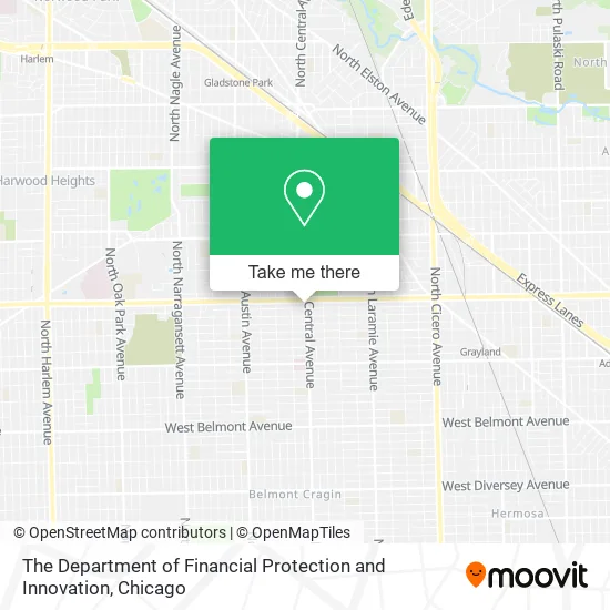 The Department of Financial Protection and Innovation map