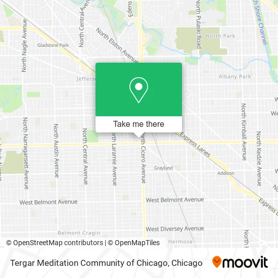 Tergar Meditation Community of Chicago map