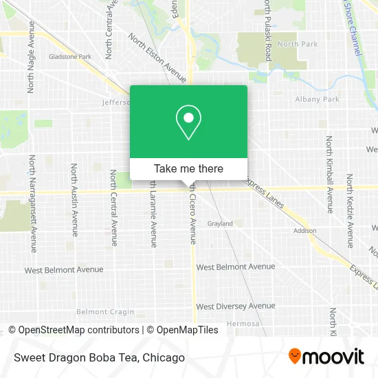 Sweet Dragon Boba Tea map