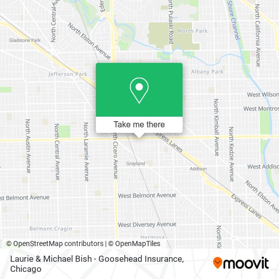 Mapa de Laurie & Michael Bish - Goosehead Insurance