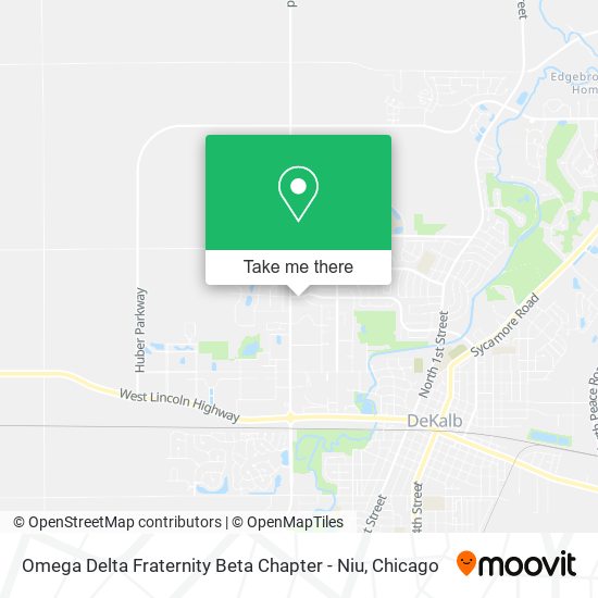 Omega Delta Fraternity Beta Chapter - Niu map