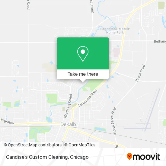 Candise's Custom Cleaning map