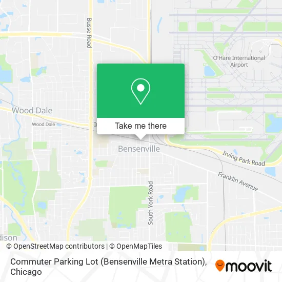 Mapa de Commuter Parking Lot (Bensenville Metra Station)