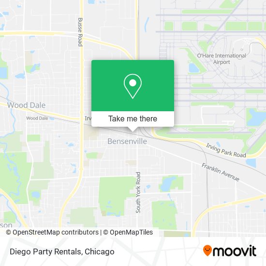 Diego Party Rentals map