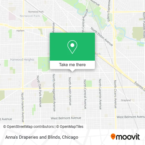 Anna's Draperies and Blinds map